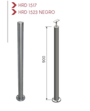 Poste inicio / final HRD 1517 — plano CAD