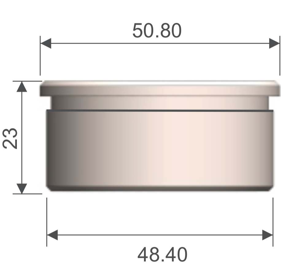 Tapón 2" HRD 1402 — vista técnica