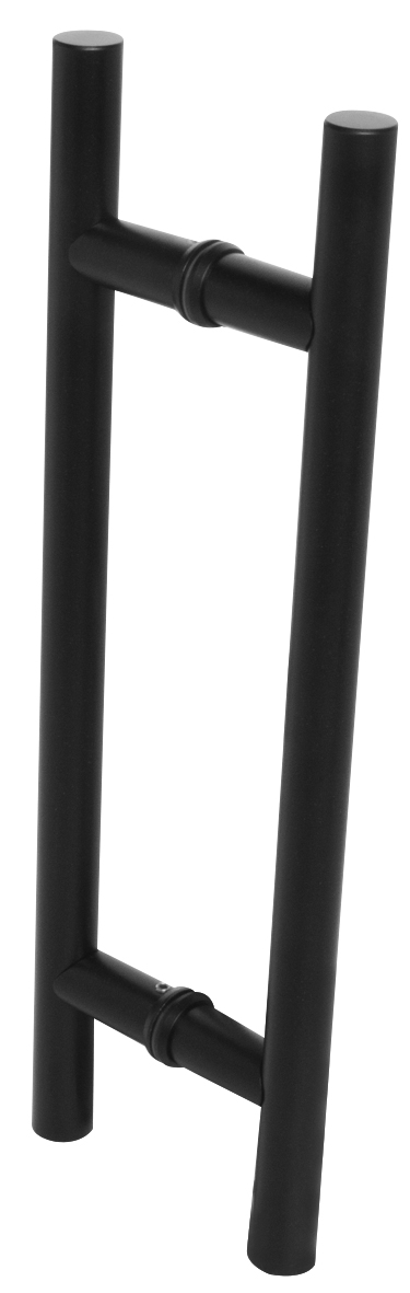Jaladera Tipo H Calibre 18 Tubo 1" (25mm). HRD JH25 — vista técnica