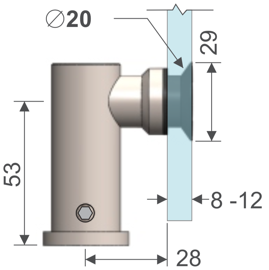 Pipeta Avellanado HRD 1102 — vista técnica