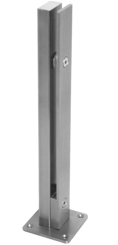MiniPoste Rectangular con tope. HRD 1206 x 450 TOPE — vista técnica