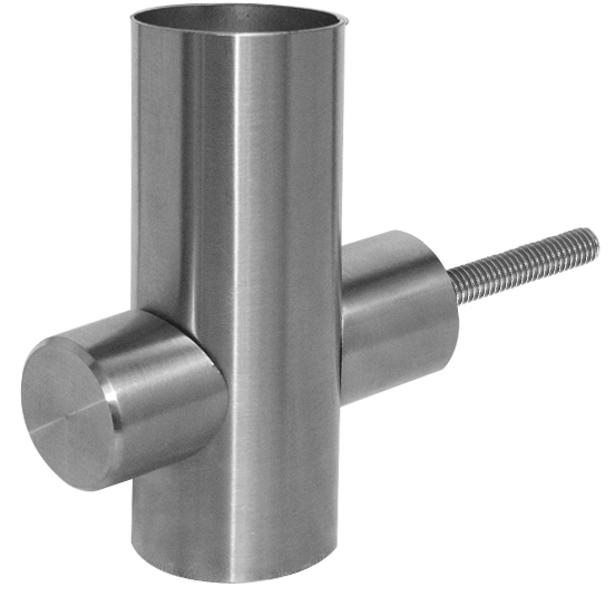 Conector para tubo barandal cacheteado HRD 1312 — vista técnica