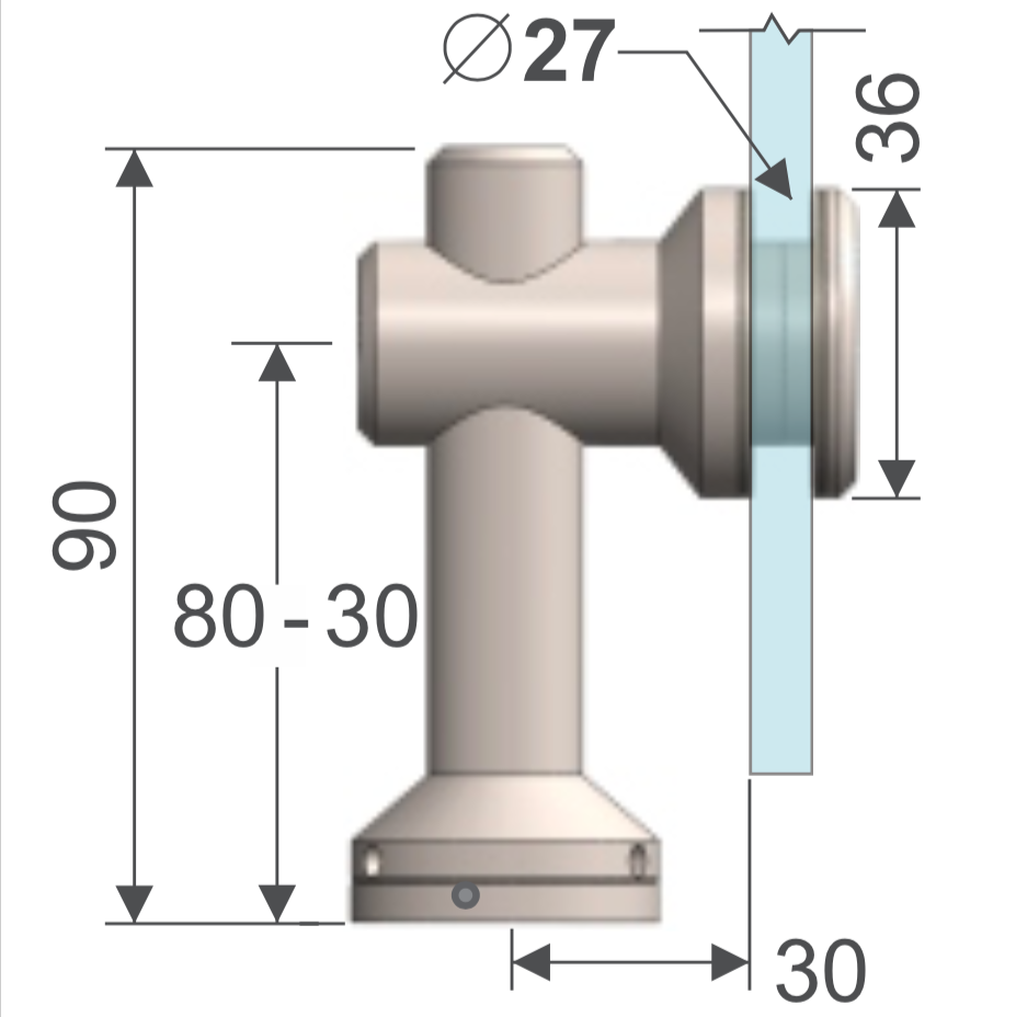 Pipeta Ajustable. HRD 1110 — vista técnica