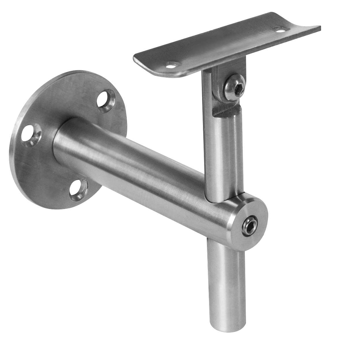 Soporte barandal ajustable HRD 1411 — vista técnica