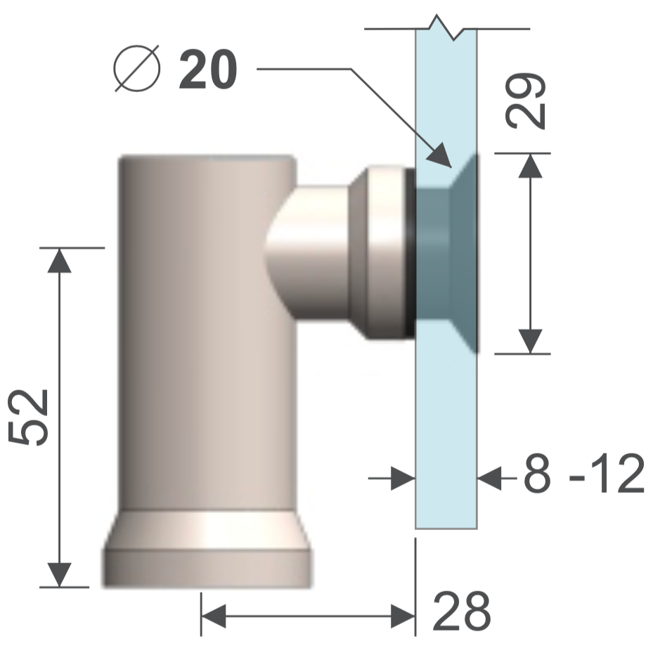 Pipeta Avellanado HRD 1104 — vista técnica