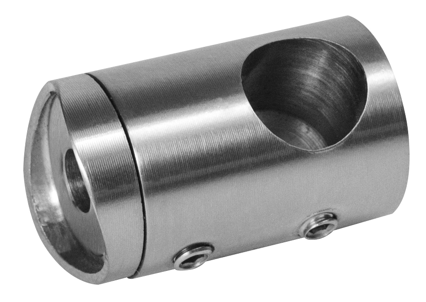 Conector intermedio derecho para tubo 2" HRD 1406 — vista técnica
